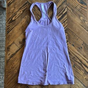 Women’s purple Lululemon racer back tank. Size 8.